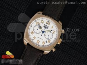 Monza RG Calibre 36 White Dial on Brown Leather Strap Jap Quartz