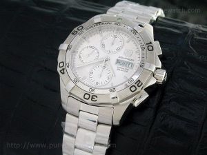 Aquaracer Chrono White Dial