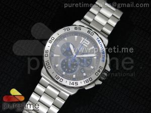 FIM Moto Racing Chrono SS Gray Dial on SS Bracelet RONDA Quartz