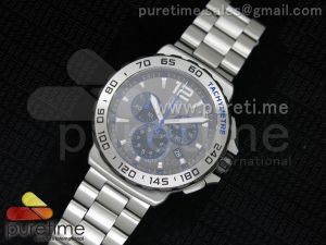 FIM Moto Racing Chrono SS Gray Dial on SS Bracelet RONDA Quartz