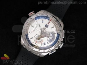 Grand Carrera Calibre 36 SS 44mm White Dial on Black Rubber Strap Jap Quartz