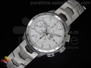 Link Calibre 16 Automatic Chronograph 43mm White Dial A7750