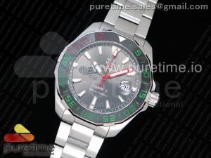 Aquaracer Calibre 5 CSL 43mm SS GSF 1:1 Best Edition Gray Dial on SS Bracelet A2824