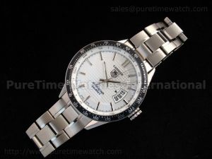 Carrera Calibre 5 SS White Dial on Bracelet Jap Quartz