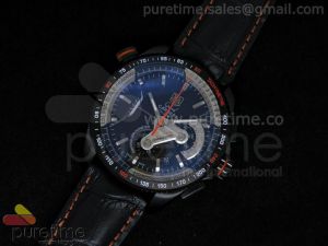 Grand Carrera Calibre 36 PVD Orange 44mm Black Dial on Black Leather Strap Jap Quartz